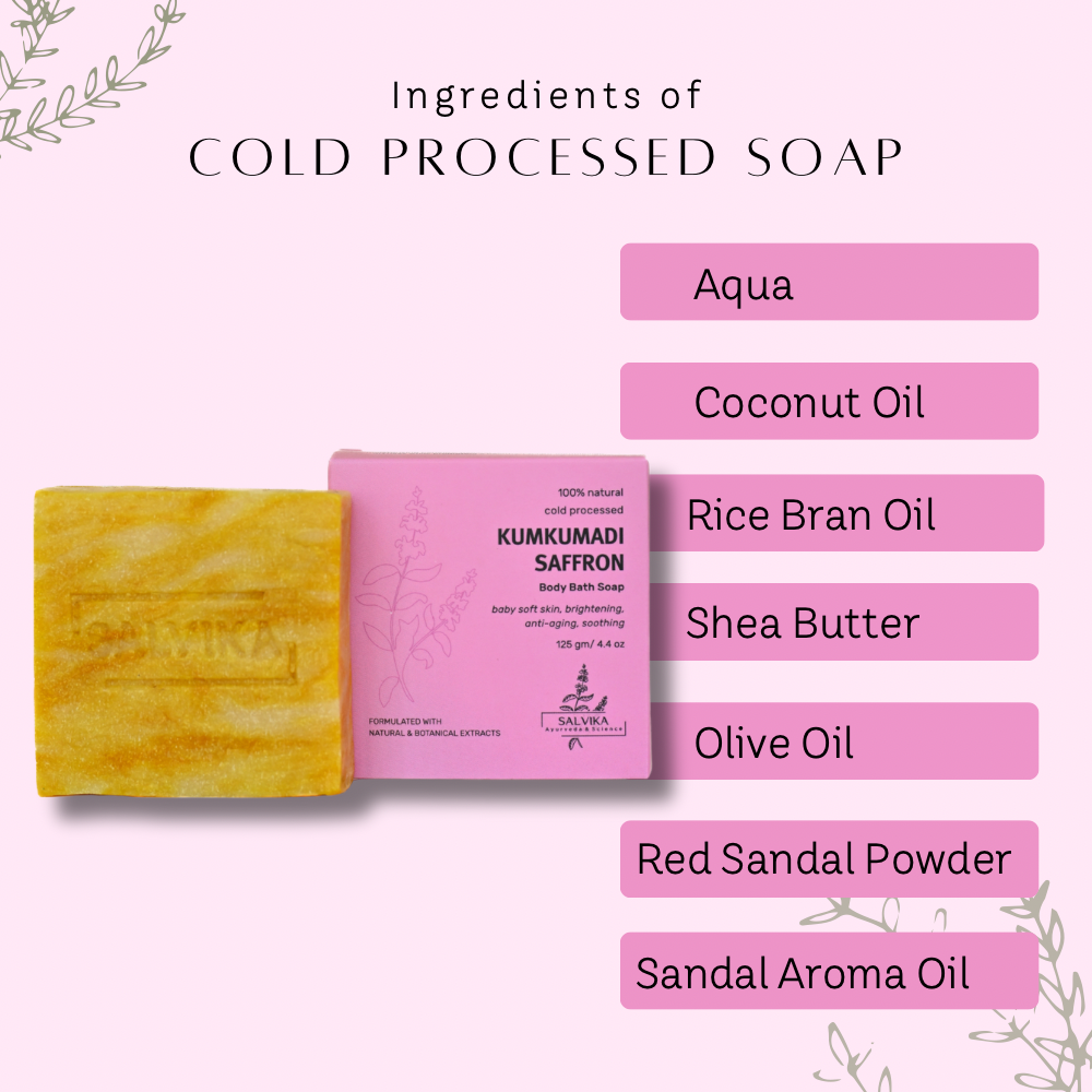 Cold Processed Kumkumadi Saffron Soap – 125g