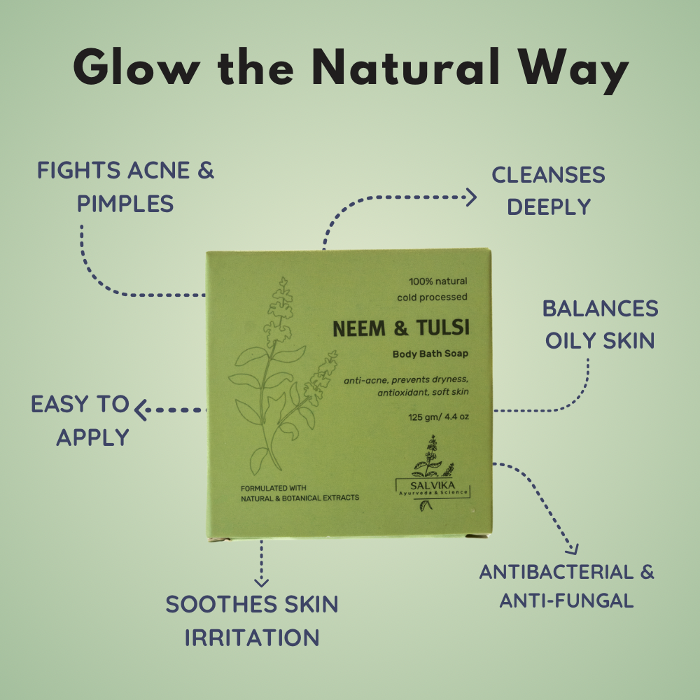 Cold Processed Herbal Neem & Tulsi Soap – 125g
