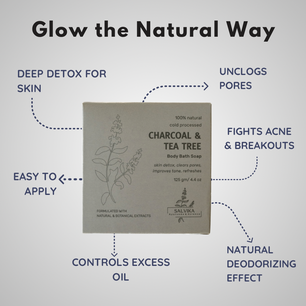 Cold Processed Detox Charcoal & Tea Tree Soap – 125g