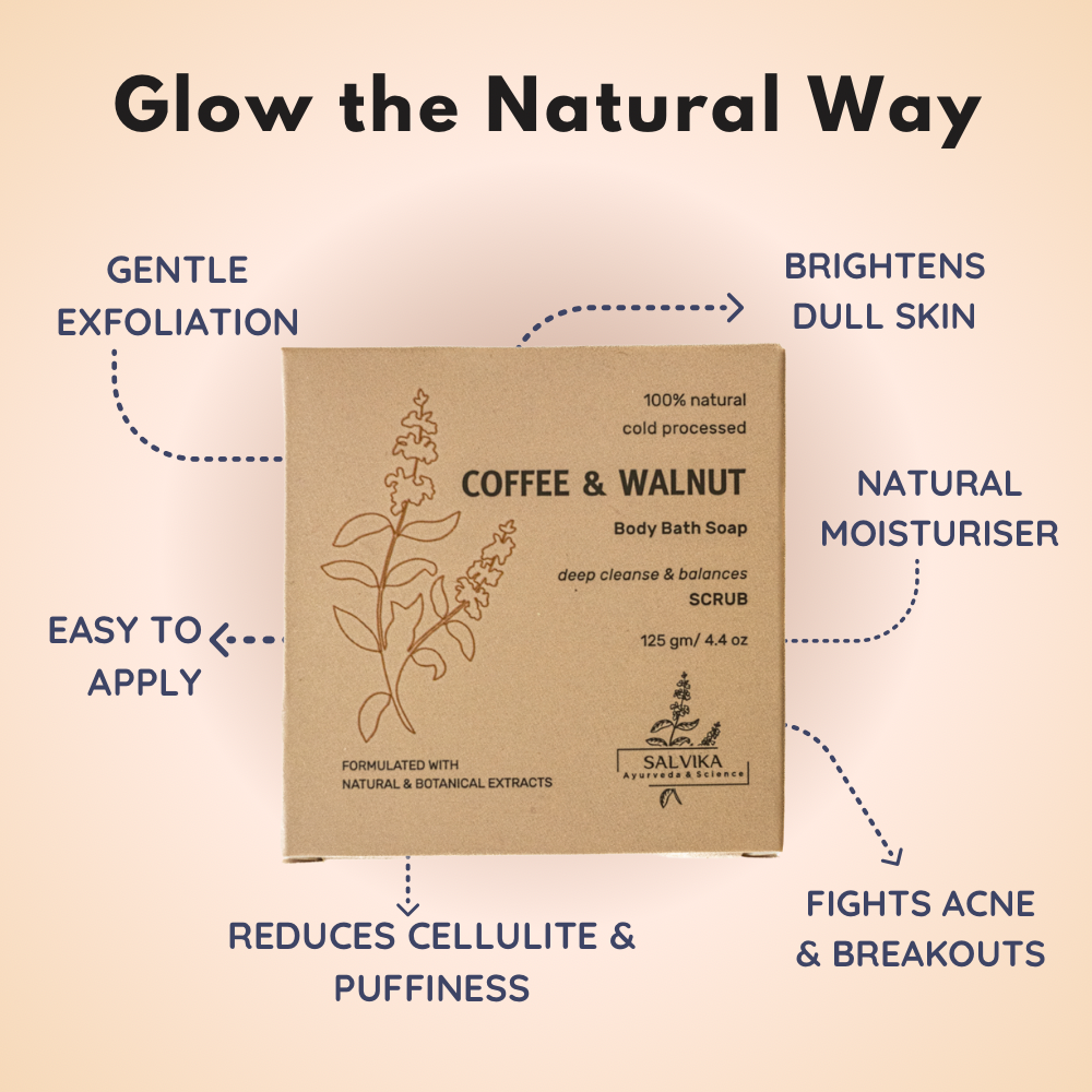 Cold Processed Coffee & Walnut Exfoliating Soap – 125g