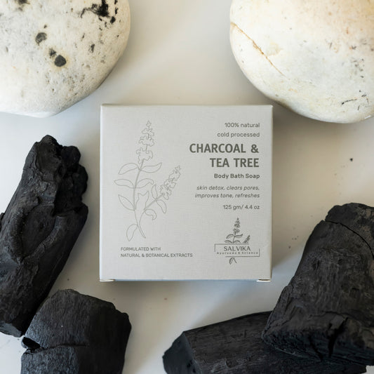 Cold Processed Detox Charcoal & Tea Tree Soap – 125g