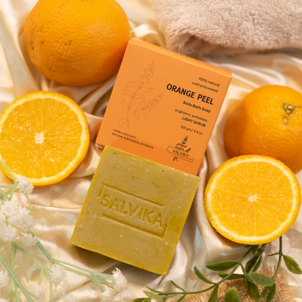 Cold Processed Exfoliating Orange Peel Soap – 125g