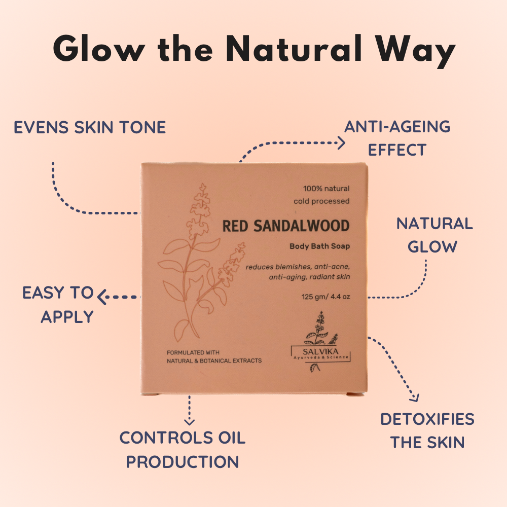 Cold Processed Red Sandalwood Brightening Soap – 125g