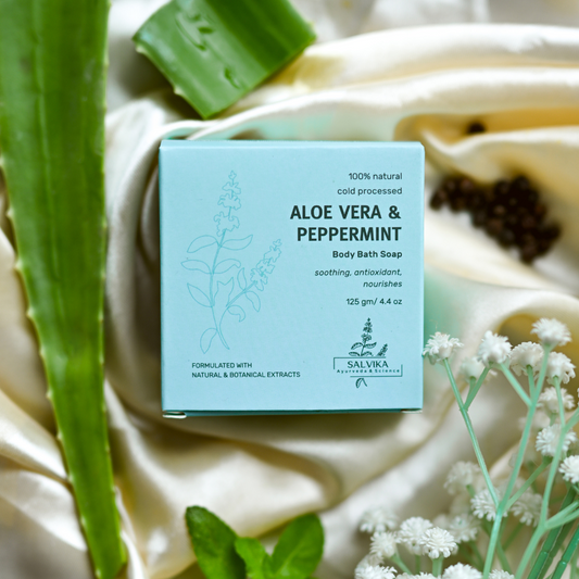 Cold Processed Aloe Vera & Peppermint Soap – 125g